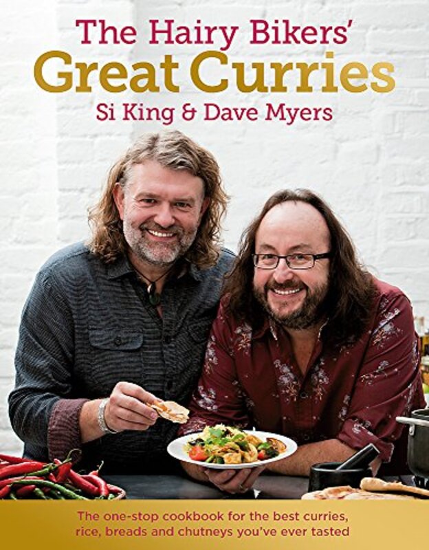 Book cover for "The Hairy Bikers' Great Curries" by Dave Myers