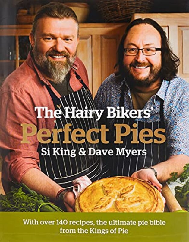 Book cover for "The Hairy Bikers' Perfect Pies" by Dave Myers