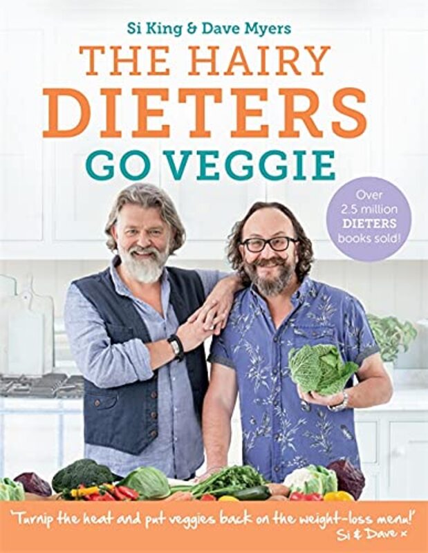 Book cover for "The Hairy Dieters Go Veggie" by Dave Myers