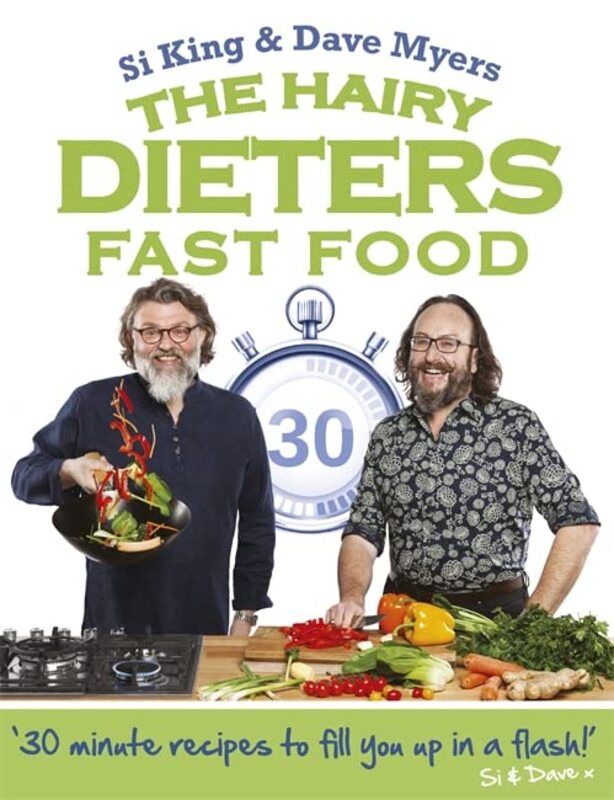 Book cover for "The Hairy Dieters: Fast Food" by Dave Myers