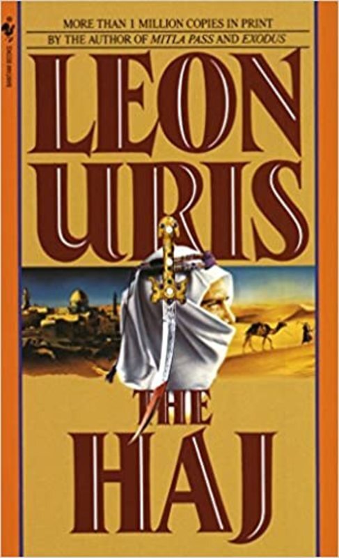 Book cover for "The Haj" by Leon Uris