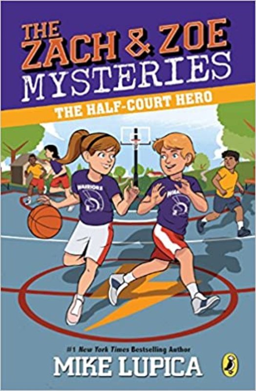 Book cover for "The Half-Court Hero" by Mike Lupica