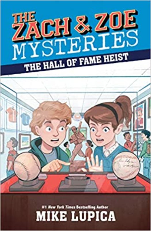 Book cover for "The Hall of Fame Heist" by Mike Lupica