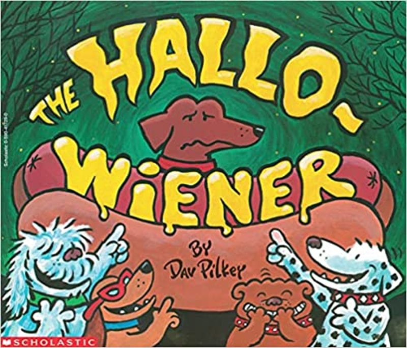 Book cover for "The Hallo-Weiner" by Dav Pilkey