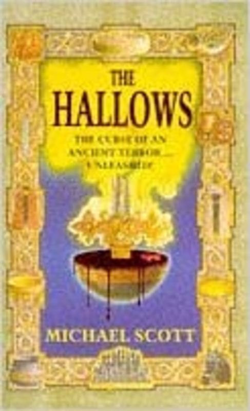 Book cover for "The Hallows" by Michael Scott