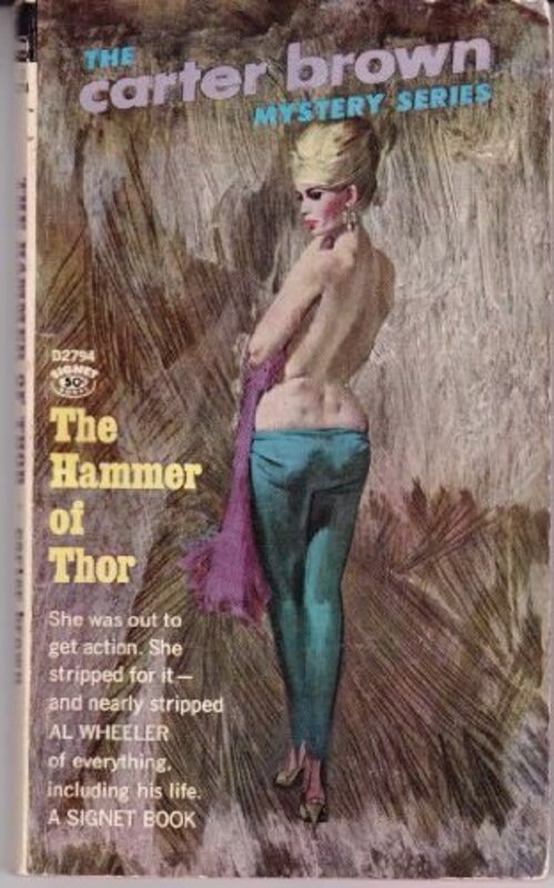 Book cover for "The Hammer of Thor" by Carter Brown