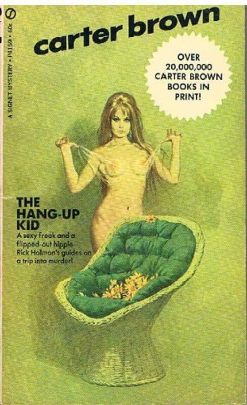Book cover for "The Hang-up Kid" by Carter Brown