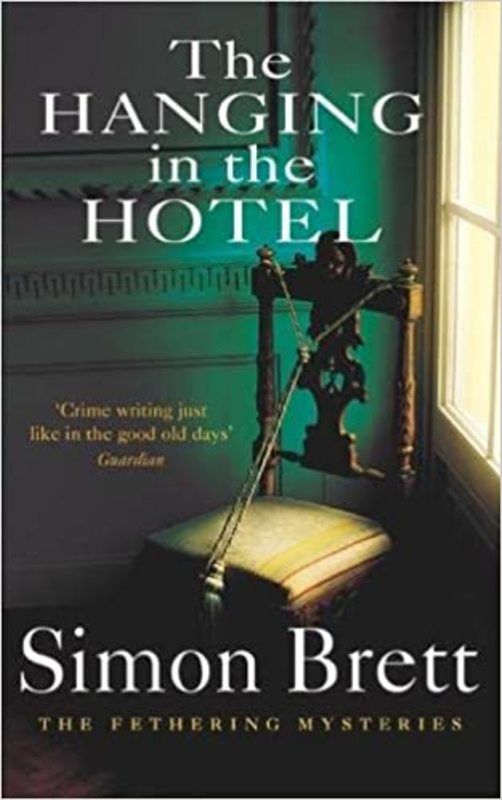 Book cover for "The Hanging in the Hotel" by Simon Brett
