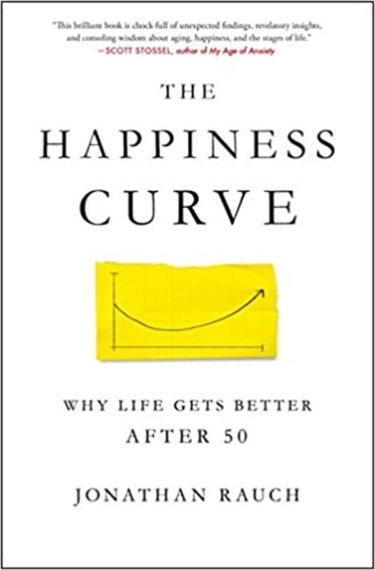 Book cover for "The Happiness Curve" by Jonathan Rauch