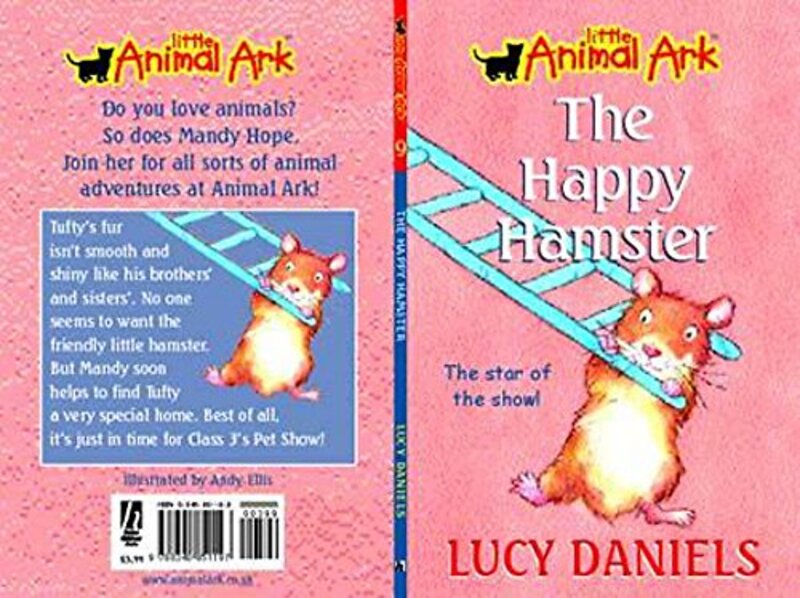 Book cover for "The Happy Hamster" by Lucy Daniels