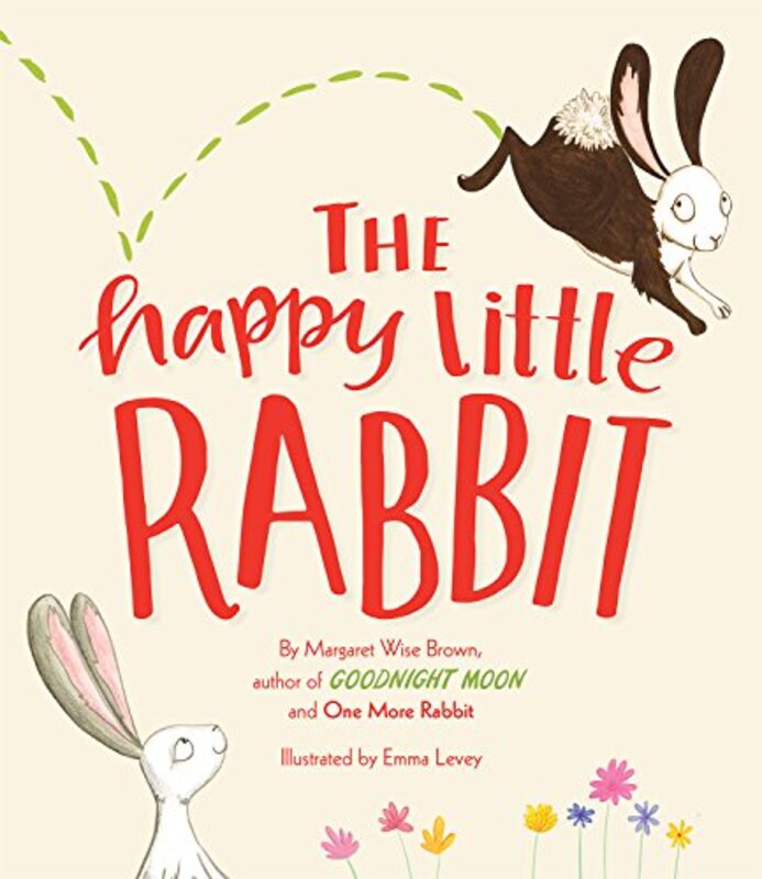 Book cover for "The Happy Little Rabbit" by Margaret Wise Brown