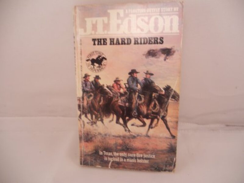 Book cover for "The Hard Riders" by JT Edson