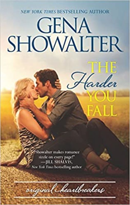Book cover for "The Harder You Fall" by Gena Showalter
