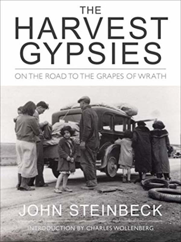Book cover for "The Harvest Gypsies" by John Steinbeck