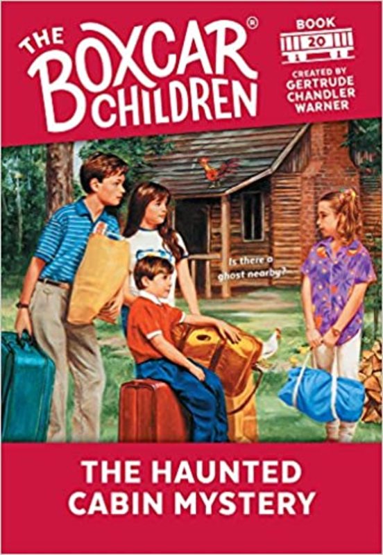 Book cover for "The Haunted Cabin Mystery" by Gertrude Chandler Warner