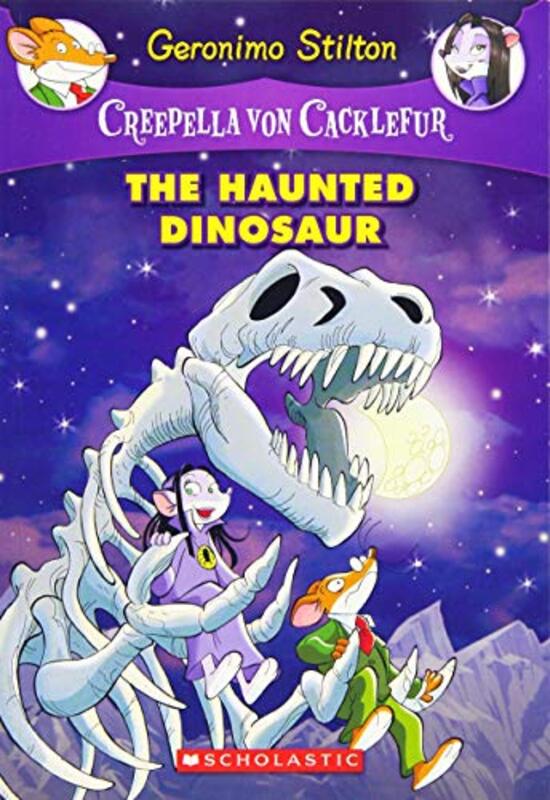Book cover for "The Haunted Dinosaur" by Elisabetta Dami