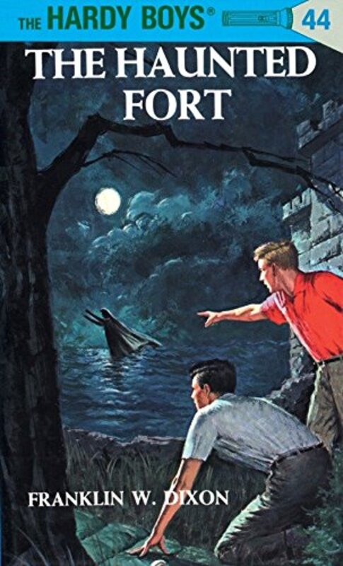 Book cover for "The Haunted Fort" by Franklin W Dixon