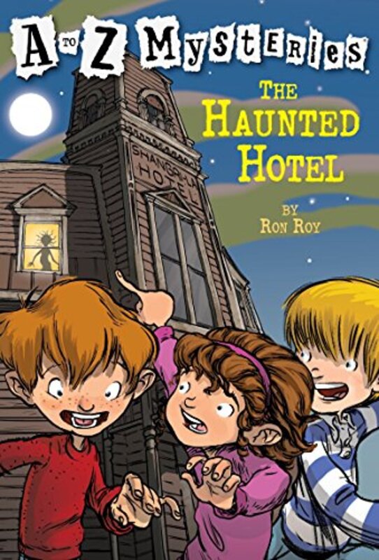 Book cover for "The Haunted Hotel" by Ron Roy