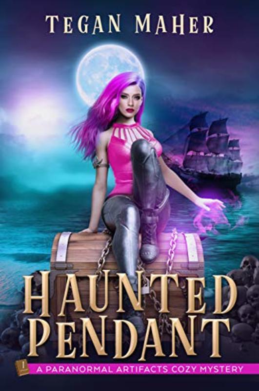 Book cover for "The Haunted Pendant" by Tegan Maher