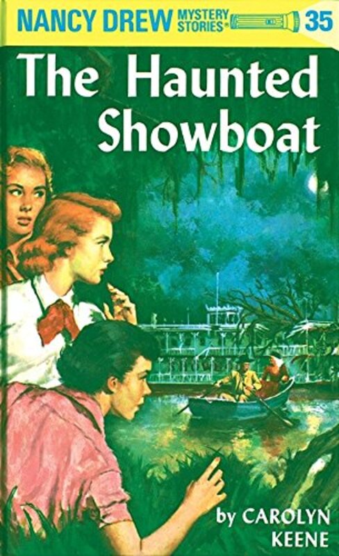Book cover for "The Haunted Showboat" by Mildred A Wirt
