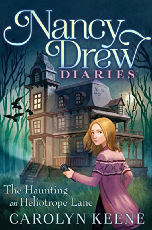 Book cover for "The Haunting on Heliotrope Lane" by Mildred A Wirt