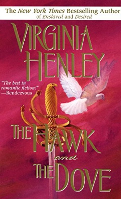 Book cover for "The Hawk and the Dove" by Virginia Henley
