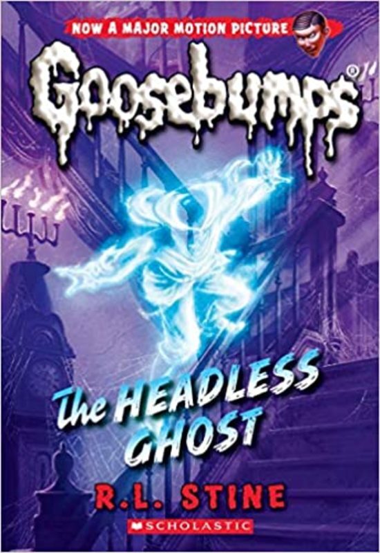Book cover for "The Headless Ghost" by R.L. Stine