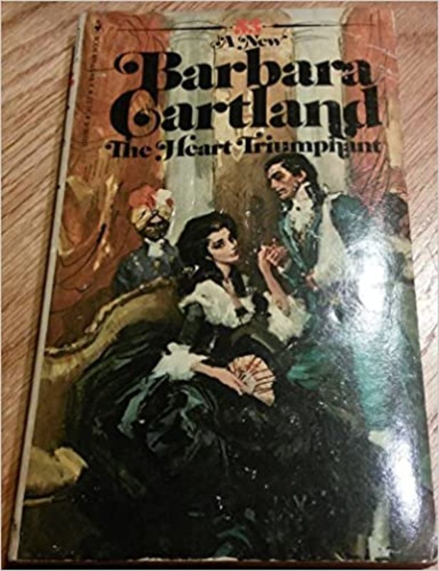 Book cover for "The Heart Triumphant" by Barbara Cartland