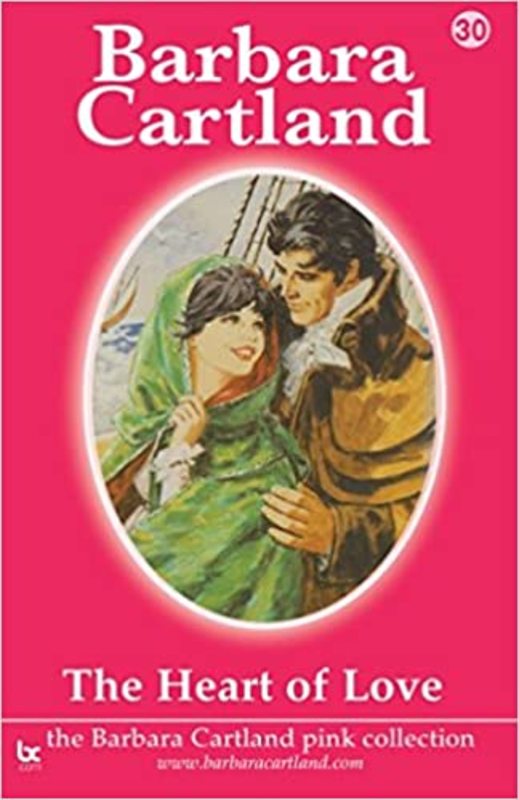 Book cover for "The Heart of Love" by Barbara Cartland