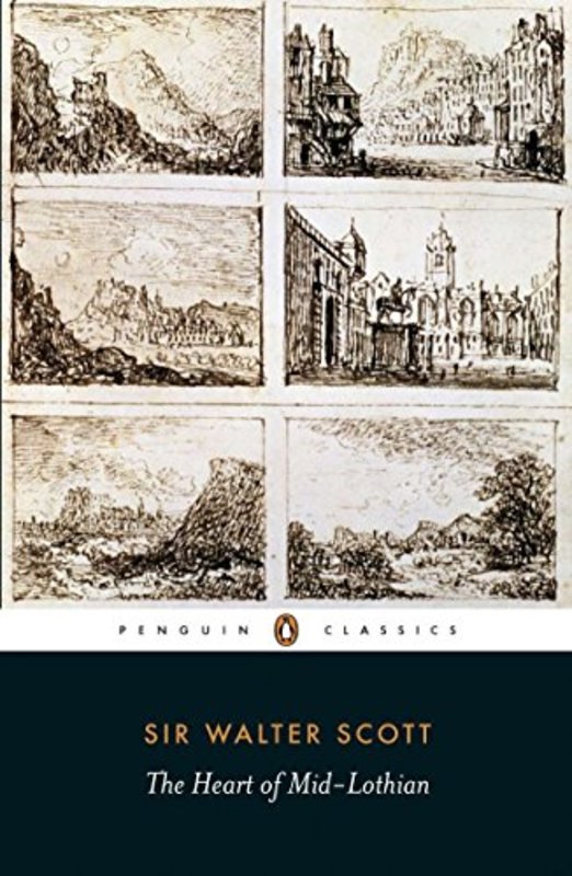 Book cover for "The Heart of Mid-Lothian" by Sir Walter Scott