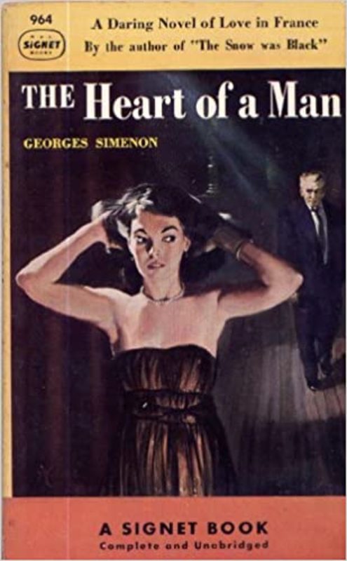 Book cover for "The Heart of a Man" by Georges Simenon