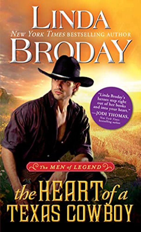 Book cover for "The Heart of a Texas Cowboy" by Linda Broday