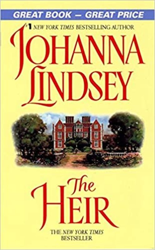 Book cover for "The Heir" by Johanna Lindsey