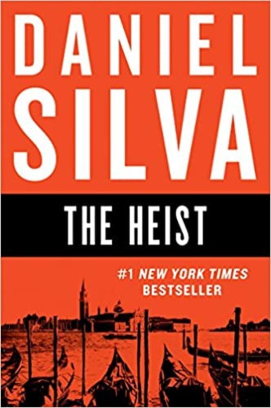 Book cover for "The Heist" by Daniel Silva