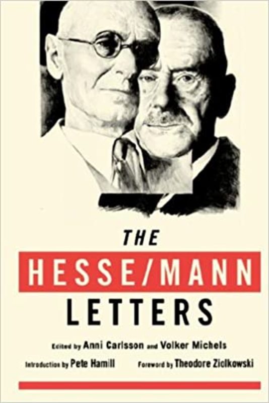 Book cover for "The Hesse/Mann Letters" by Hermann Hesse