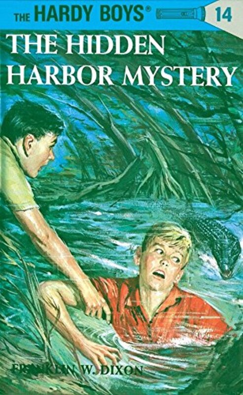 Book cover for "The Hidden Harbor Mystery" by Franklin W Dixon