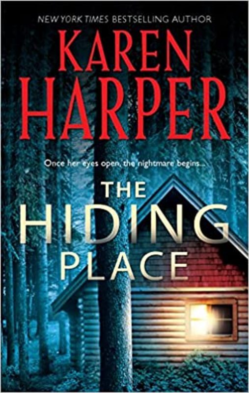 Book cover for "The Hiding Place" by Karen Harper