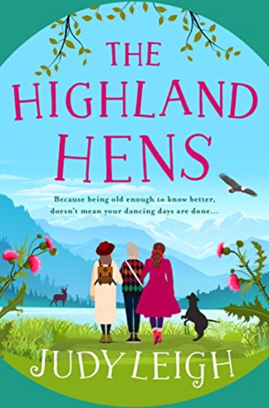 Book cover for "The Highland Hens" by Judy Leigh