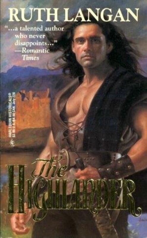 Book cover for "The Highlander" by Ruth Langan