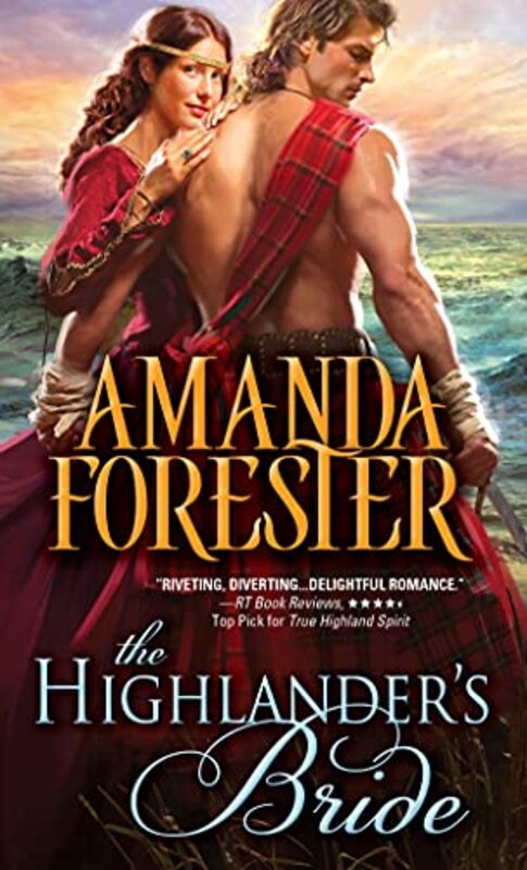 Book cover for "The Highlander's Bride" by Amanda Forester