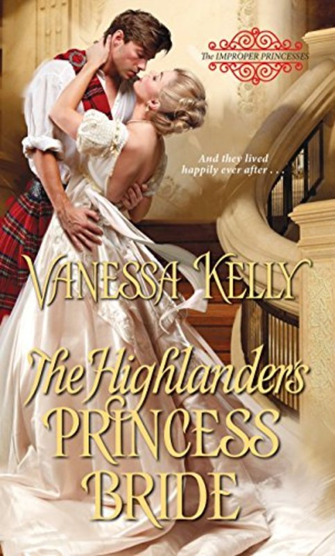 Book cover for "The Highlander's Princess Bride" by Vanessa Kelly