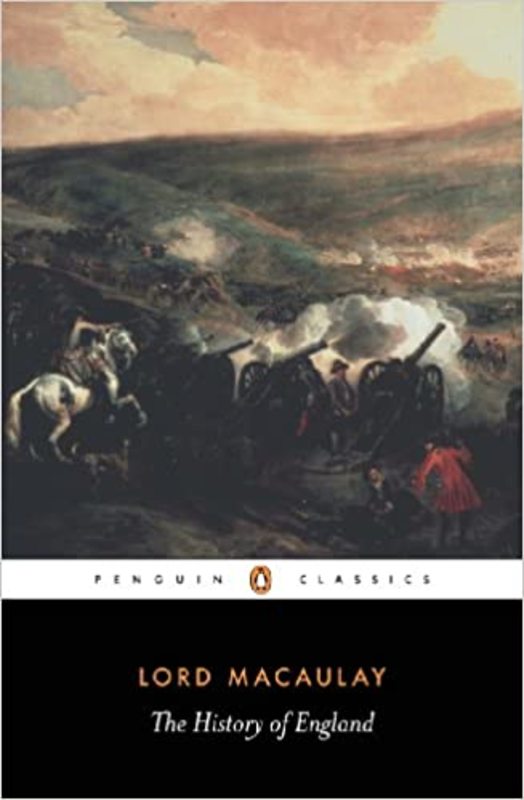Book cover for "The History of England" by Thomas Babington Macaulay