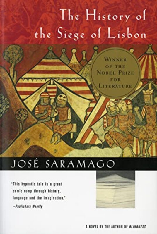 Book cover for "The History of the Siege of Lisbon" by Jose Saramago