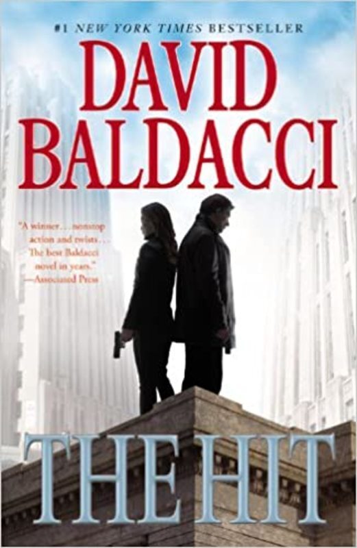 Book cover for "The Hit" by David Baldacci