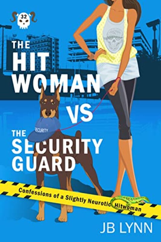 Book cover for "The Hitwoman vs The Security Guard" by JB Lynn