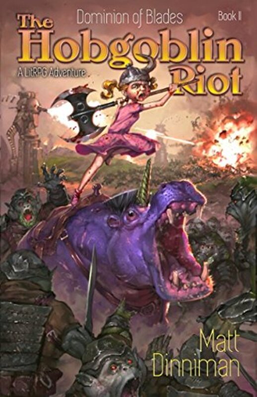 Book cover for "The Hobgoblin Riot" by Matt Dinniman
