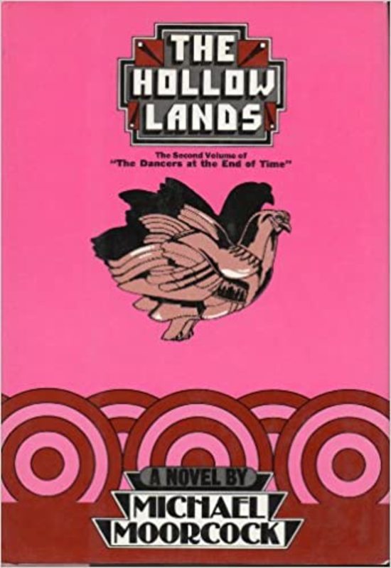 Book cover for "The Hollow Lands" by Michael Moorcock