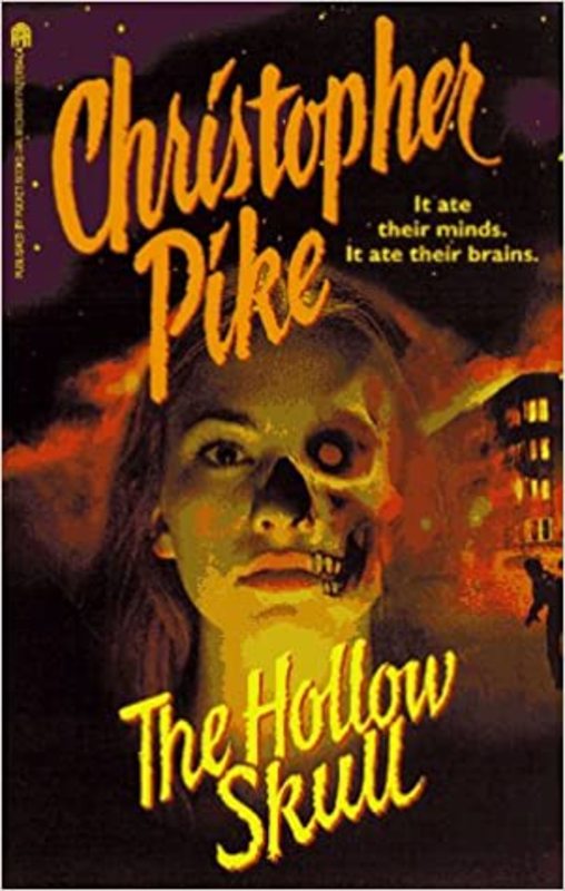 Book cover for "The Hollow Skull" by Christopher Pike