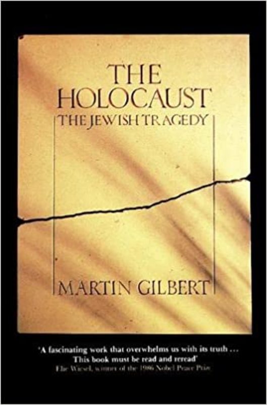 Book cover for "The Holocaust" by Martin Gilbert