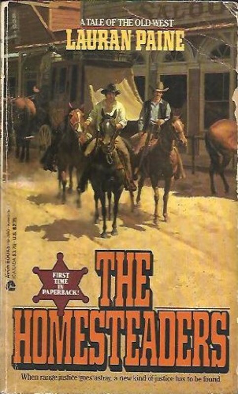 Book cover for "The Homesteaders" by Lauran Paine